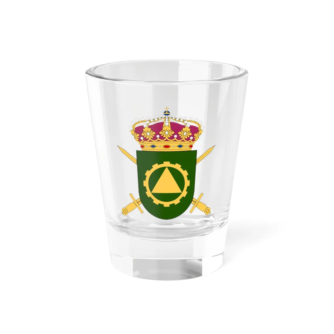 Motorskolan vapen (Sweden) (Coat of Arms) Shot Glass 1.5oz 1.5oz - Go Mug Yourself