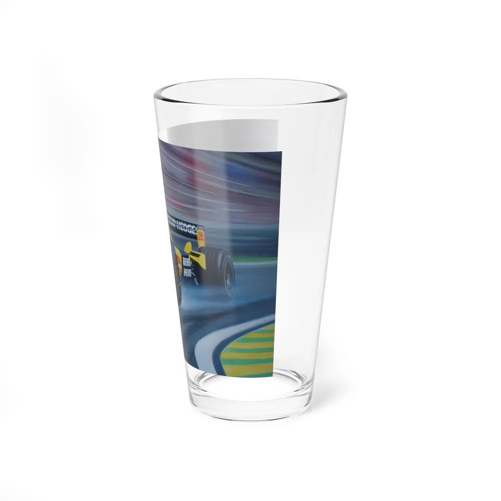 Motorsport Poster 102 - Pint Glass 16oz-Go Mug Yourself