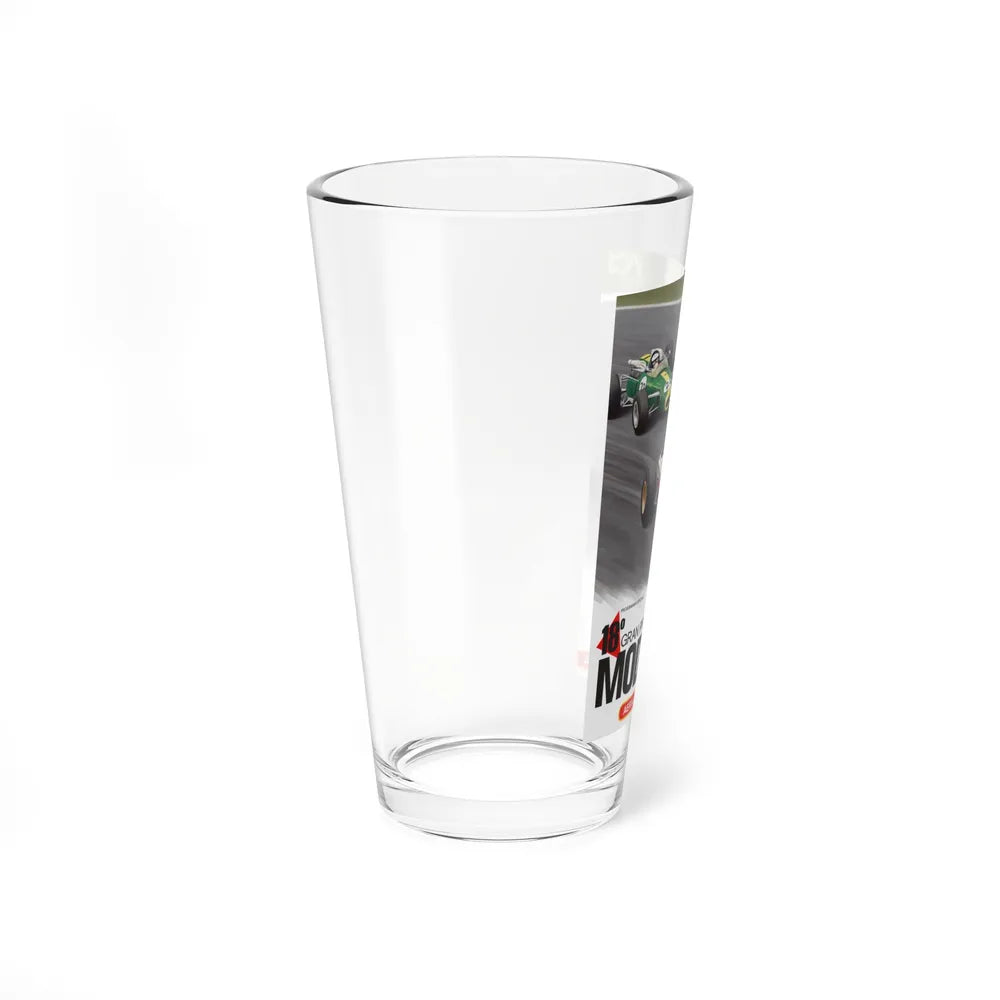 Motorsport Poster 107 - Pint Glass 16oz-Go Mug Yourself