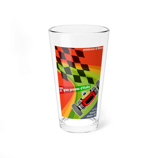 Motorsport Poster 109 - Pint Glass 16oz-16oz-Go Mug Yourself