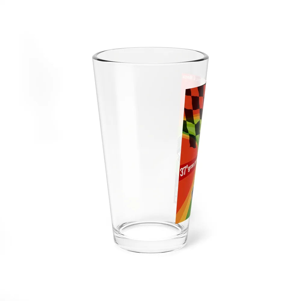 Motorsport Poster 109 - Pint Glass 16oz-Go Mug Yourself