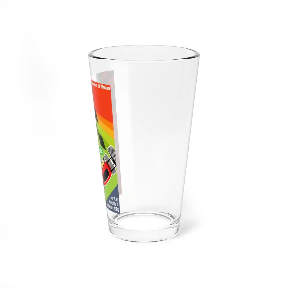 Motorsport Poster 109 - Pint Glass 16oz-Go Mug Yourself