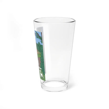 Motorsport Poster 111 - Pint Glass 16oz-Go Mug Yourself