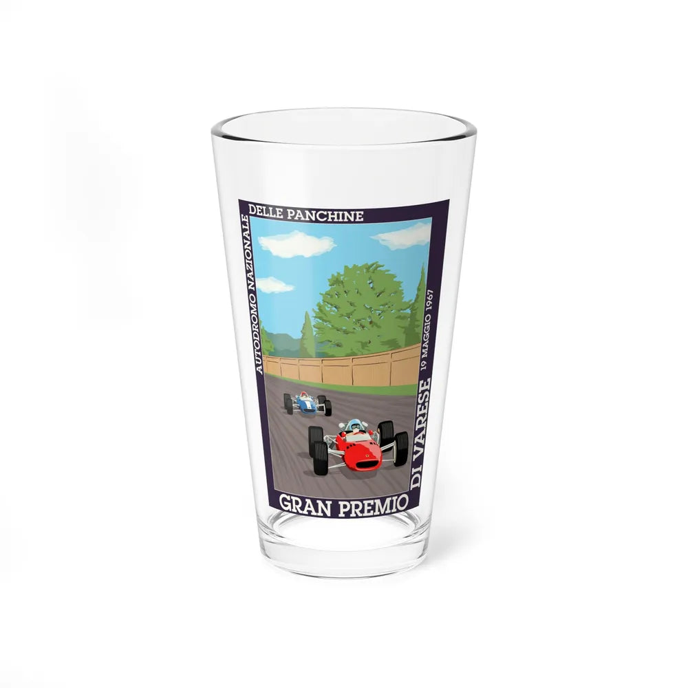 Motorsport Poster 120 - Pint Glass 16oz-16oz-Go Mug Yourself