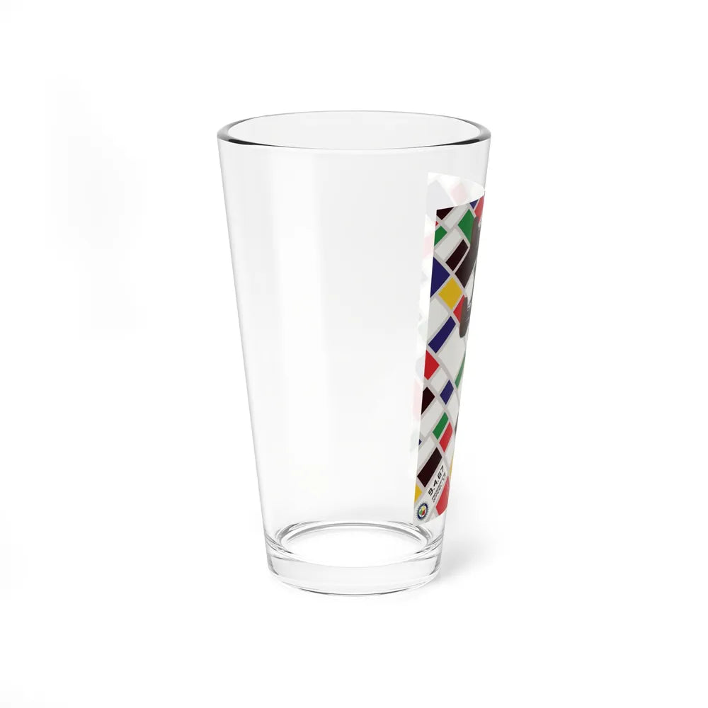 Motorsport Poster 122 - Pint Glass 16oz-Go Mug Yourself