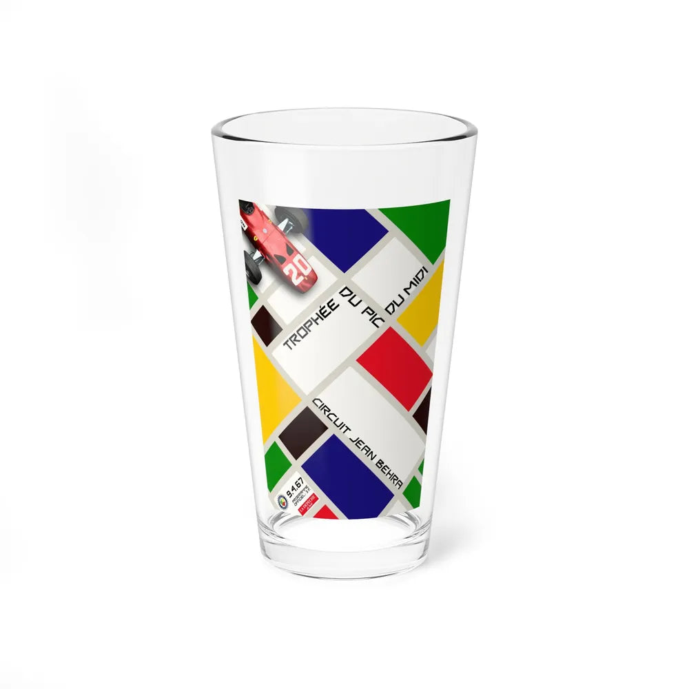 Motorsport Poster 123 - Pint Glass 16oz-16oz-Go Mug Yourself