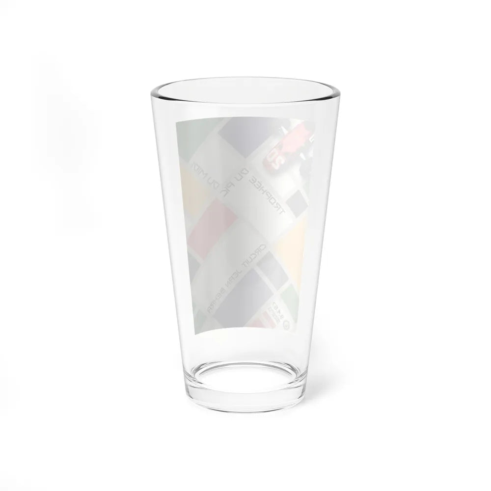 Motorsport Poster 123 - Pint Glass 16oz-Go Mug Yourself