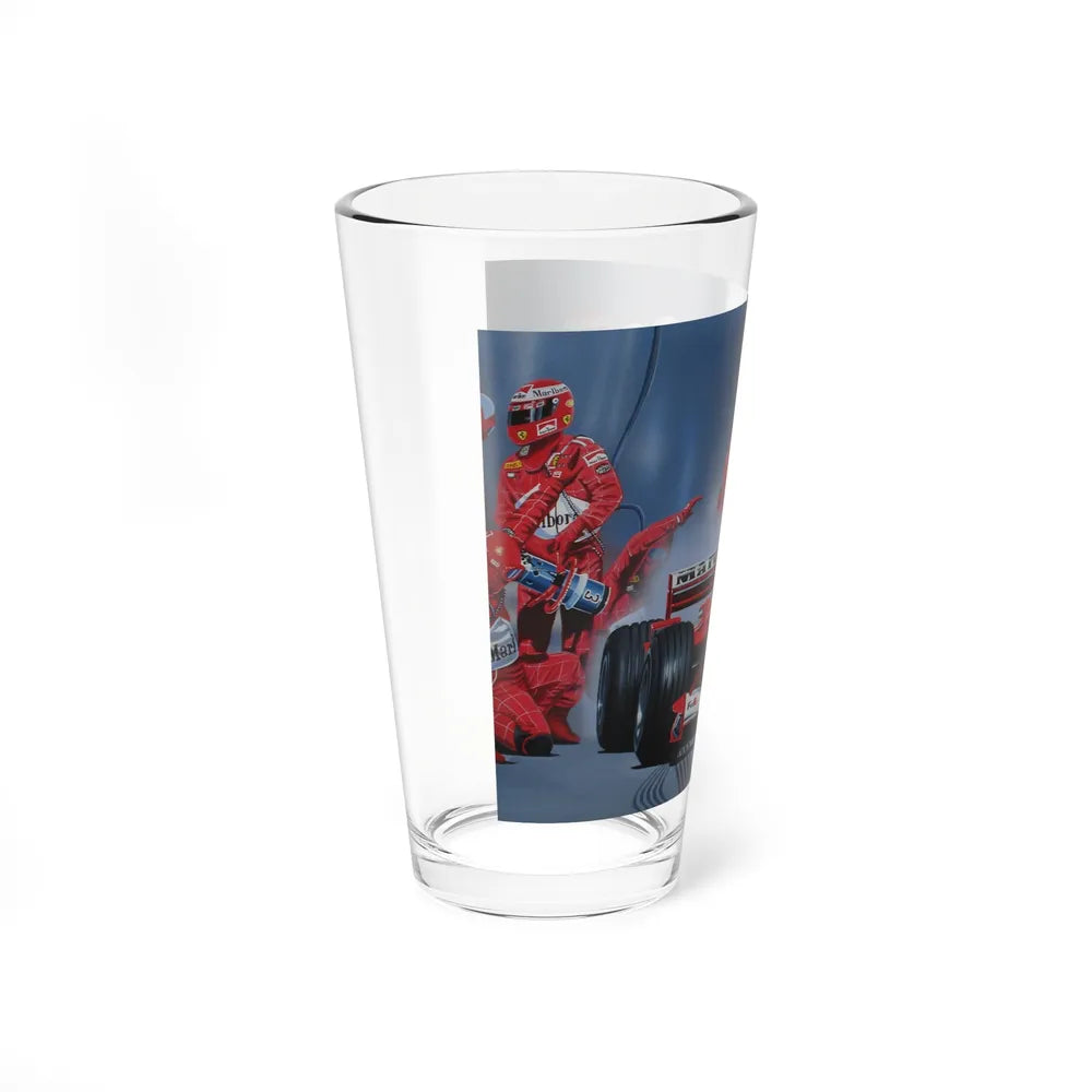 Motorsport Poster 124 - Pint Glass 16oz-Go Mug Yourself