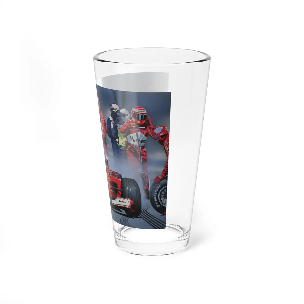 Motorsport Poster 124 - Pint Glass 16oz-Go Mug Yourself