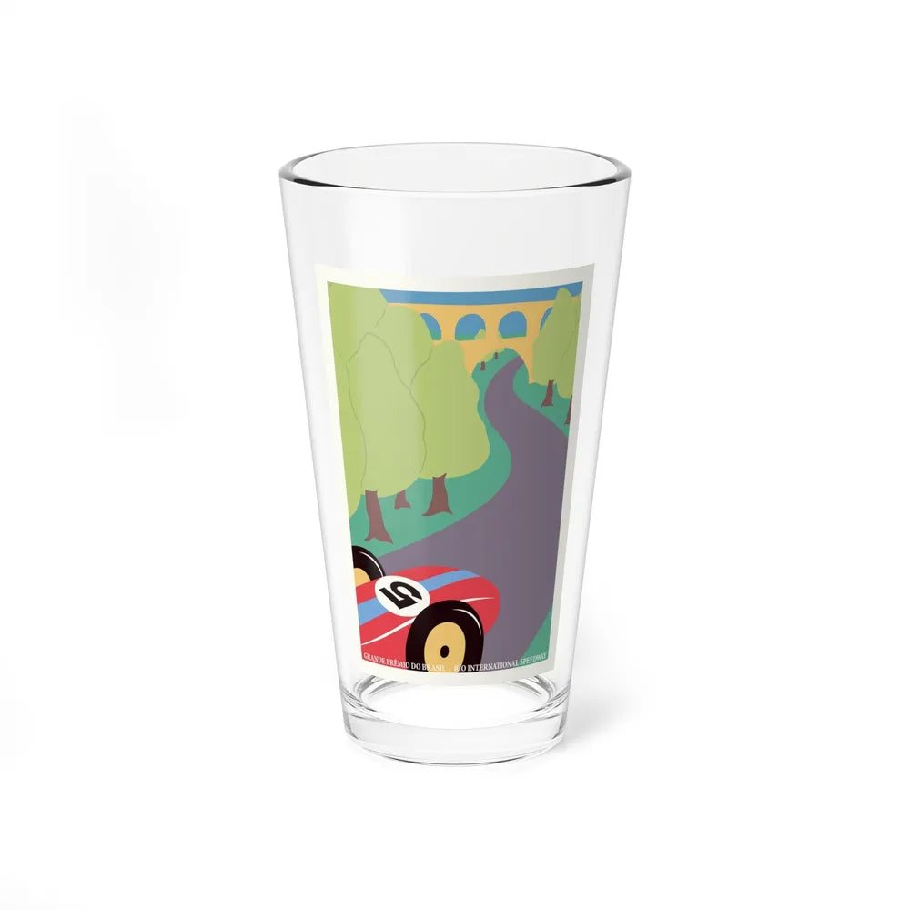 Motorsport Poster 127 - Pint Glass 16oz-16oz-Go Mug Yourself