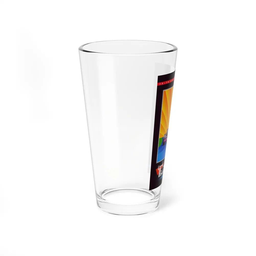 Motorsport Poster 128 - Pint Glass 16oz-Go Mug Yourself