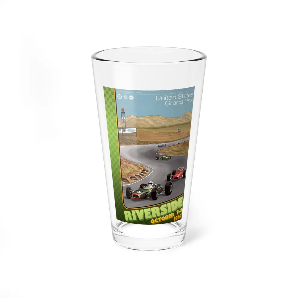 Motorsport Poster 130 - Pint Glass 16oz-16oz-Go Mug Yourself