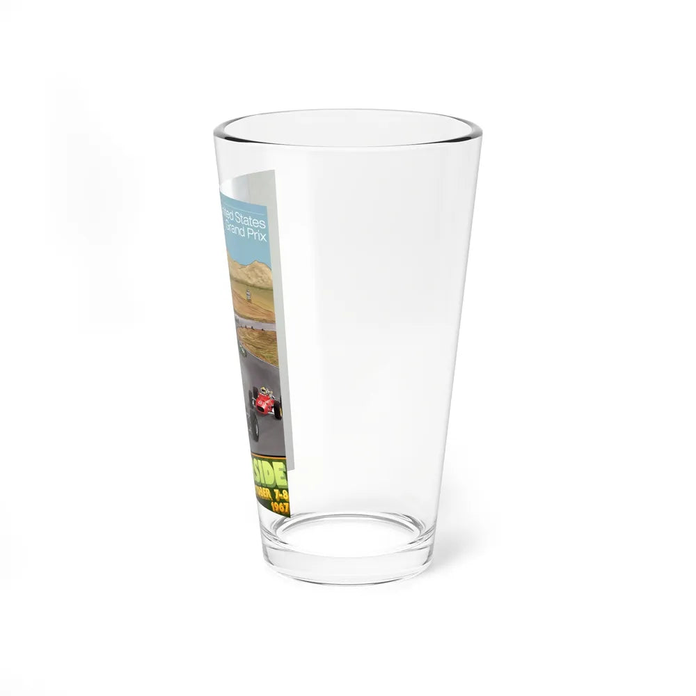 Motorsport Poster 130 - Pint Glass 16oz-Go Mug Yourself