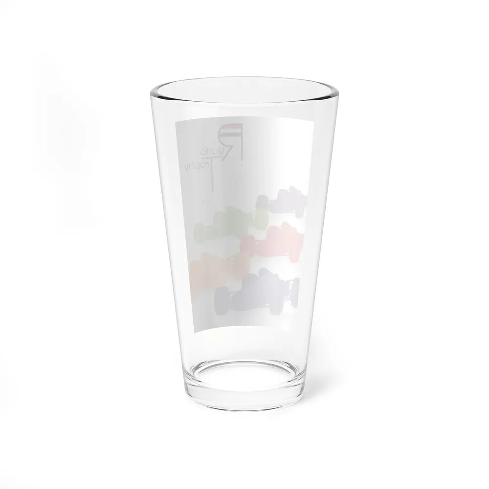 Motorsport Poster 132 - Pint Glass 16oz-Go Mug Yourself