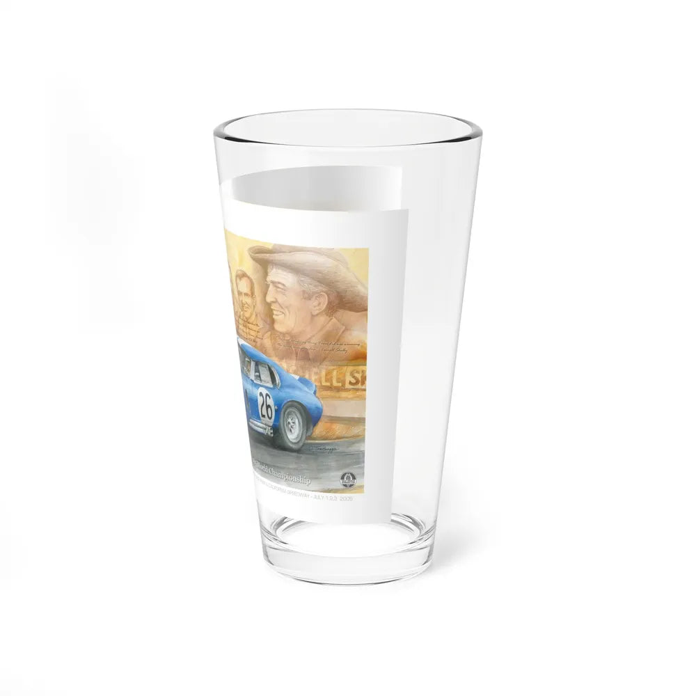 Motorsport Poster 133 - Pint Glass 16oz-Go Mug Yourself