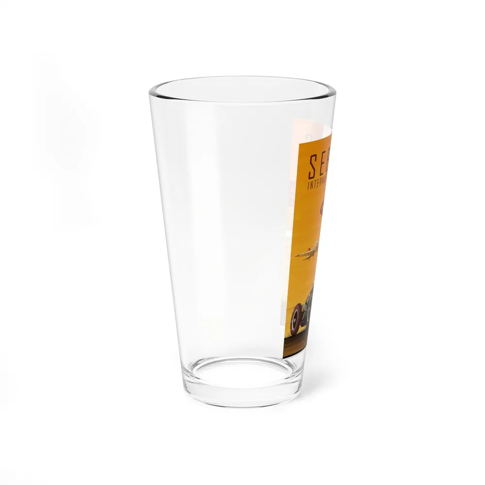 Motorsport Poster 136 - Pint Glass 16oz-Go Mug Yourself