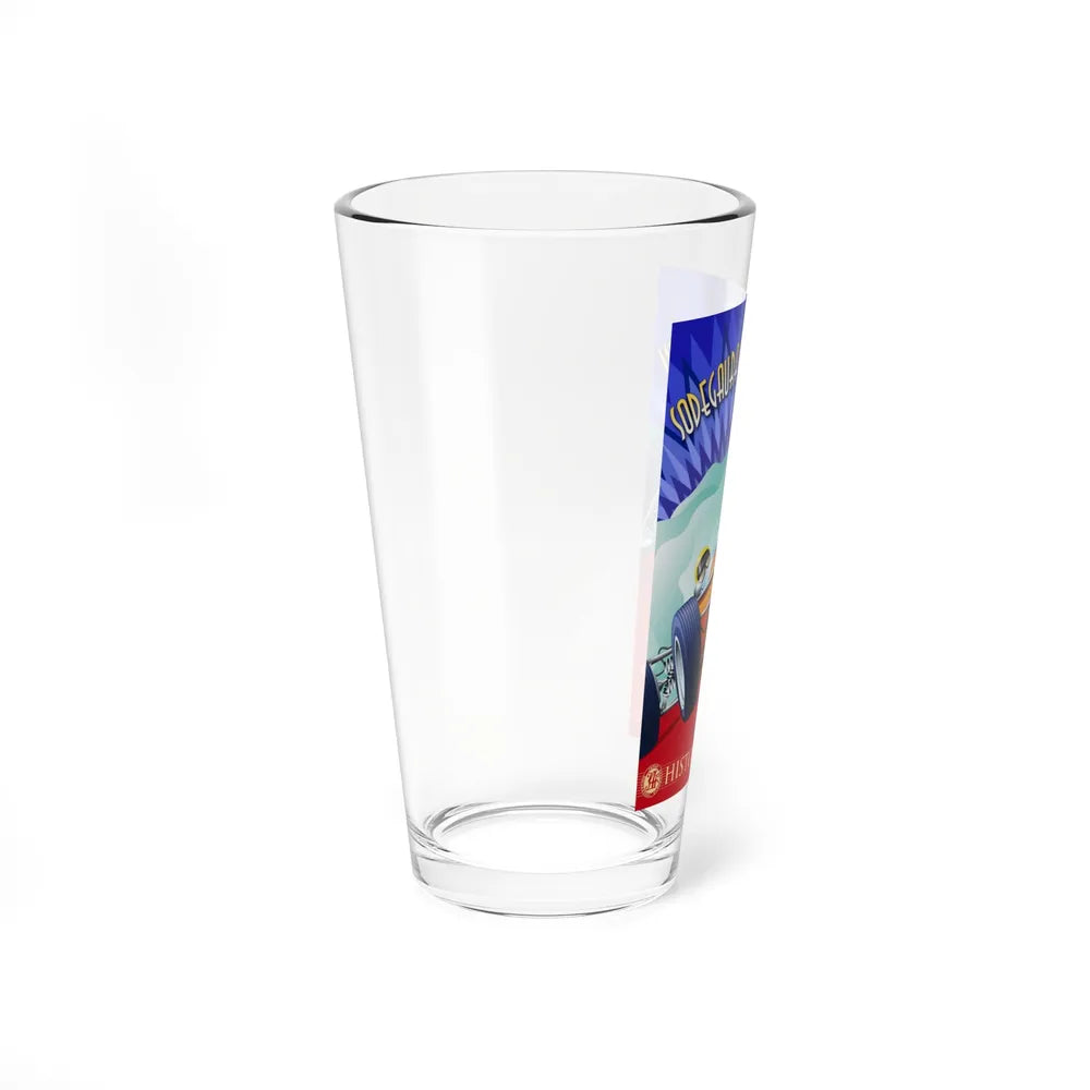 Motorsport Poster 138 - Pint Glass 16oz-Go Mug Yourself