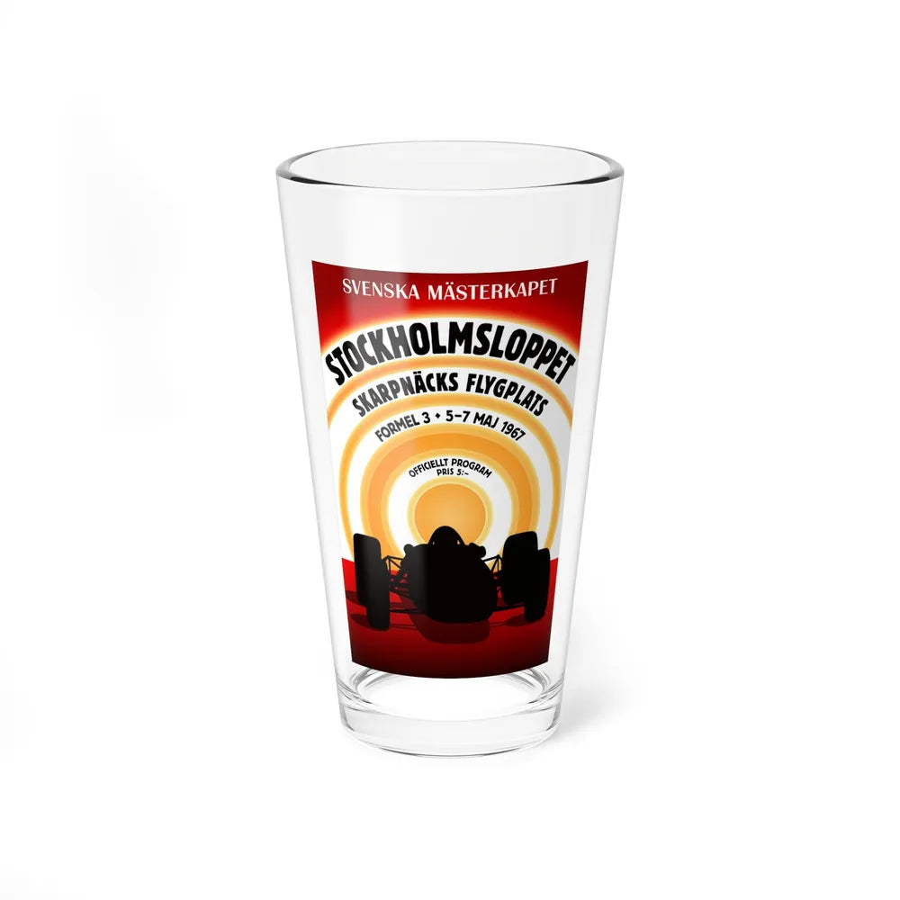 Motorsport Poster 139 - Pint Glass 16oz-16oz-Go Mug Yourself