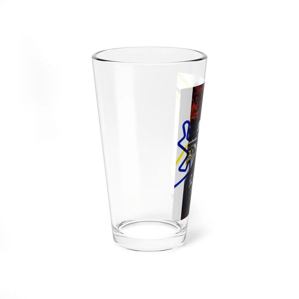 Motorsport Poster 14 - Pint Glass 16oz-Go Mug Yourself