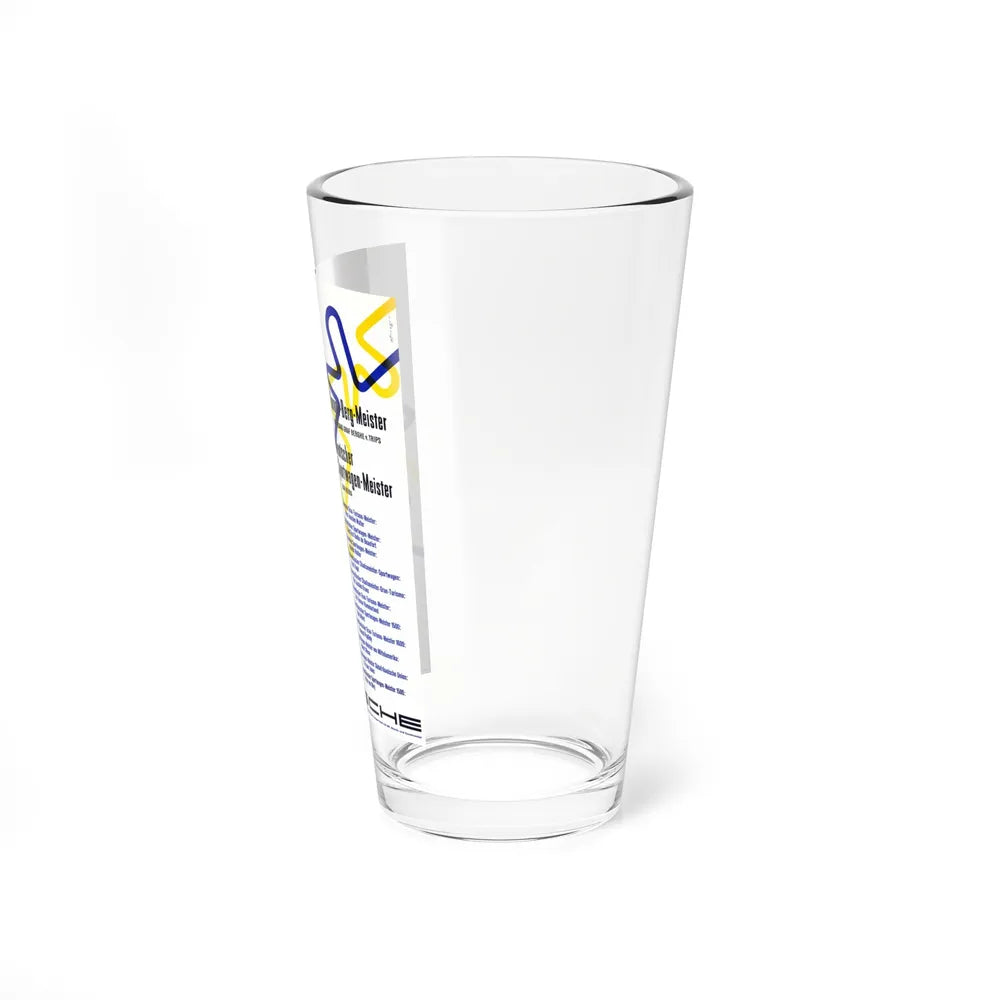 Motorsport Poster 14 - Pint Glass 16oz-Go Mug Yourself