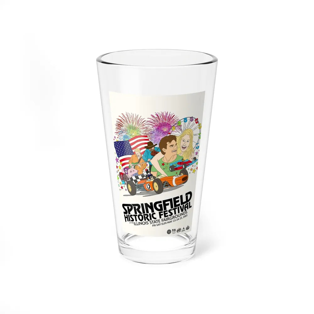 Motorsport Poster 140 - Pint Glass 16oz-16oz-Go Mug Yourself