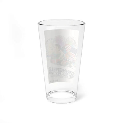 Motorsport Poster 140 - Pint Glass 16oz-Go Mug Yourself