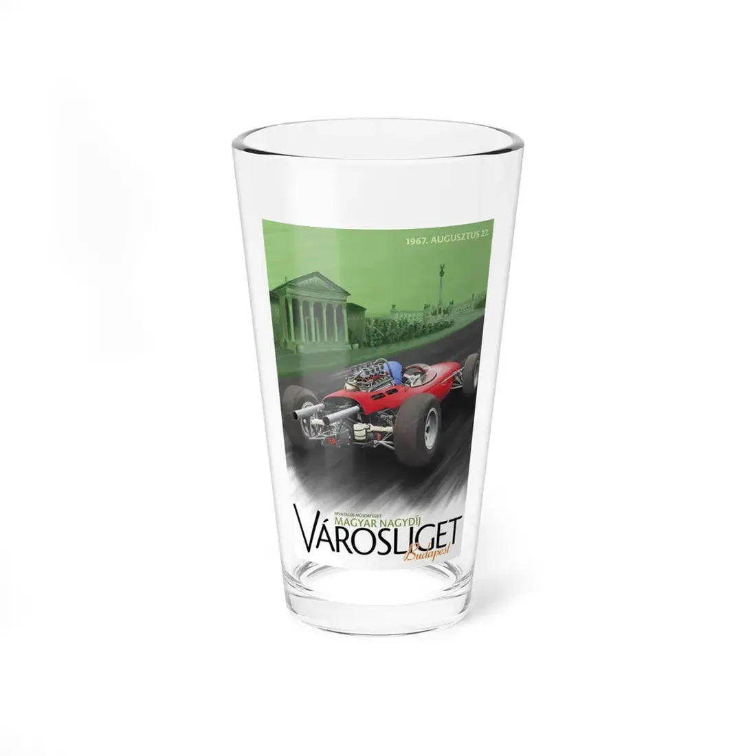 Motorsport Poster 154 - Pint Glass 16oz - Go Mug Yourself