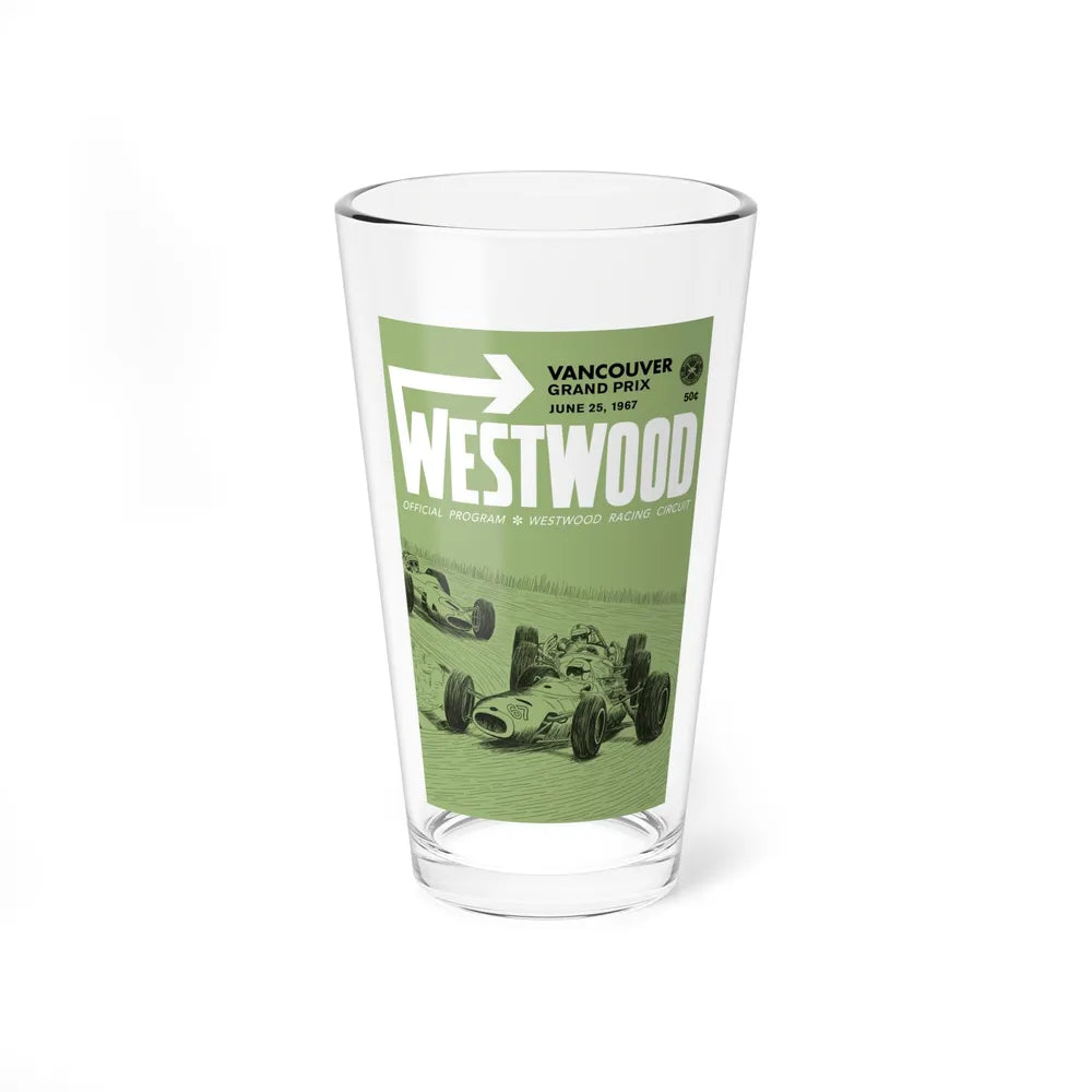 Motorsport Poster 155 - Pint Glass 16oz-16oz-Go Mug Yourself