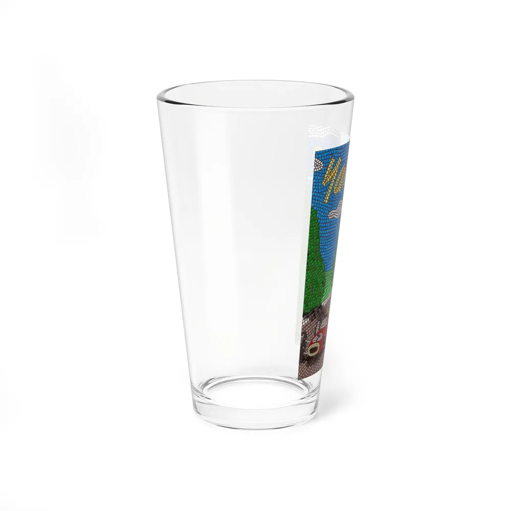 Motorsport Poster 156 - Pint Glass 16oz-Go Mug Yourself