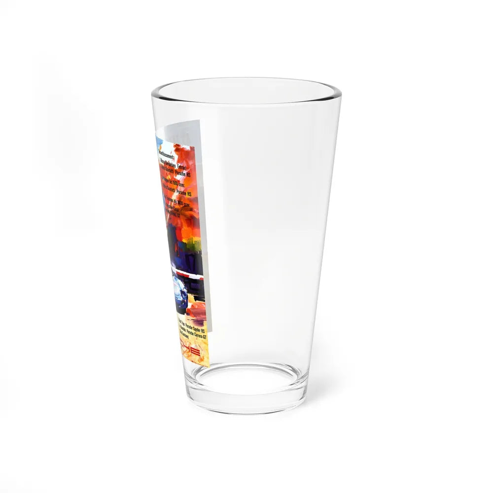 Motorsport Poster 16 - Pint Glass 16oz-Go Mug Yourself