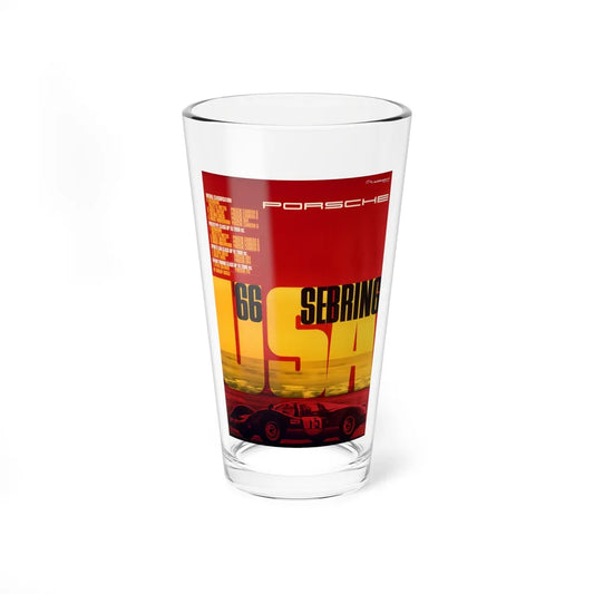 Motorsport Poster 23 - Pint Glass 16oz-16oz-Go Mug Yourself