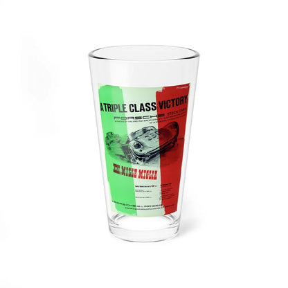 Motorsport Poster 5 - Pint Glass 16oz-16oz-Go Mug Yourself