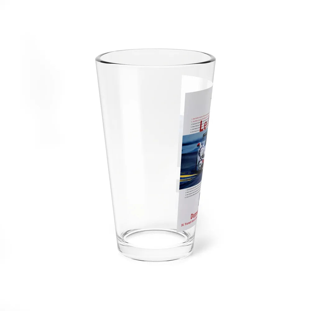 Motorsport Poster 51 - Pint Glass 16oz-Go Mug Yourself