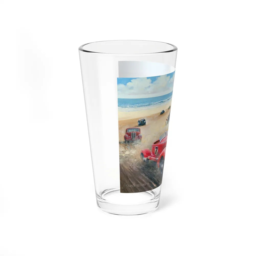 Motorsport Poster 52 - Pint Glass 16oz-Go Mug Yourself