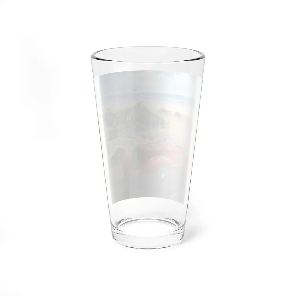 Motorsport Poster 52 - Pint Glass 16oz-Go Mug Yourself