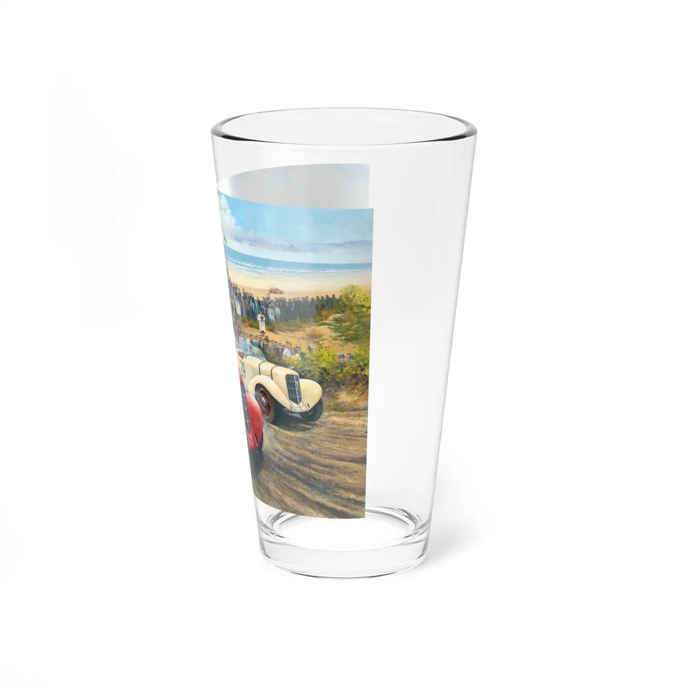 Motorsport Poster 52 - Pint Glass 16oz-Go Mug Yourself