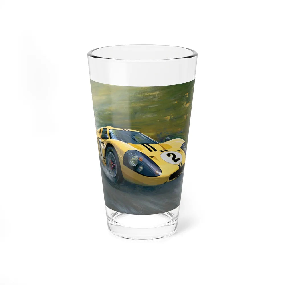 Motorsport Poster 53 - Pint Glass 16oz-16oz-Go Mug Yourself