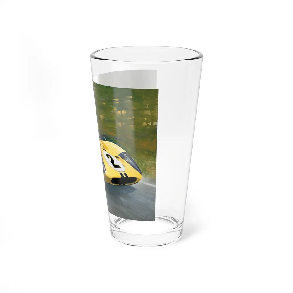 Motorsport Poster 53 - Pint Glass 16oz-Go Mug Yourself