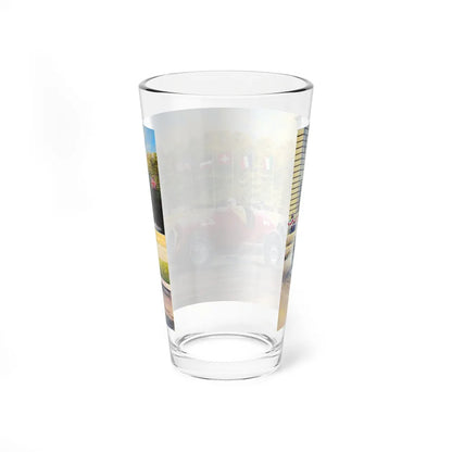 Motorsport Poster 54 - Pint Glass 16oz-Go Mug Yourself