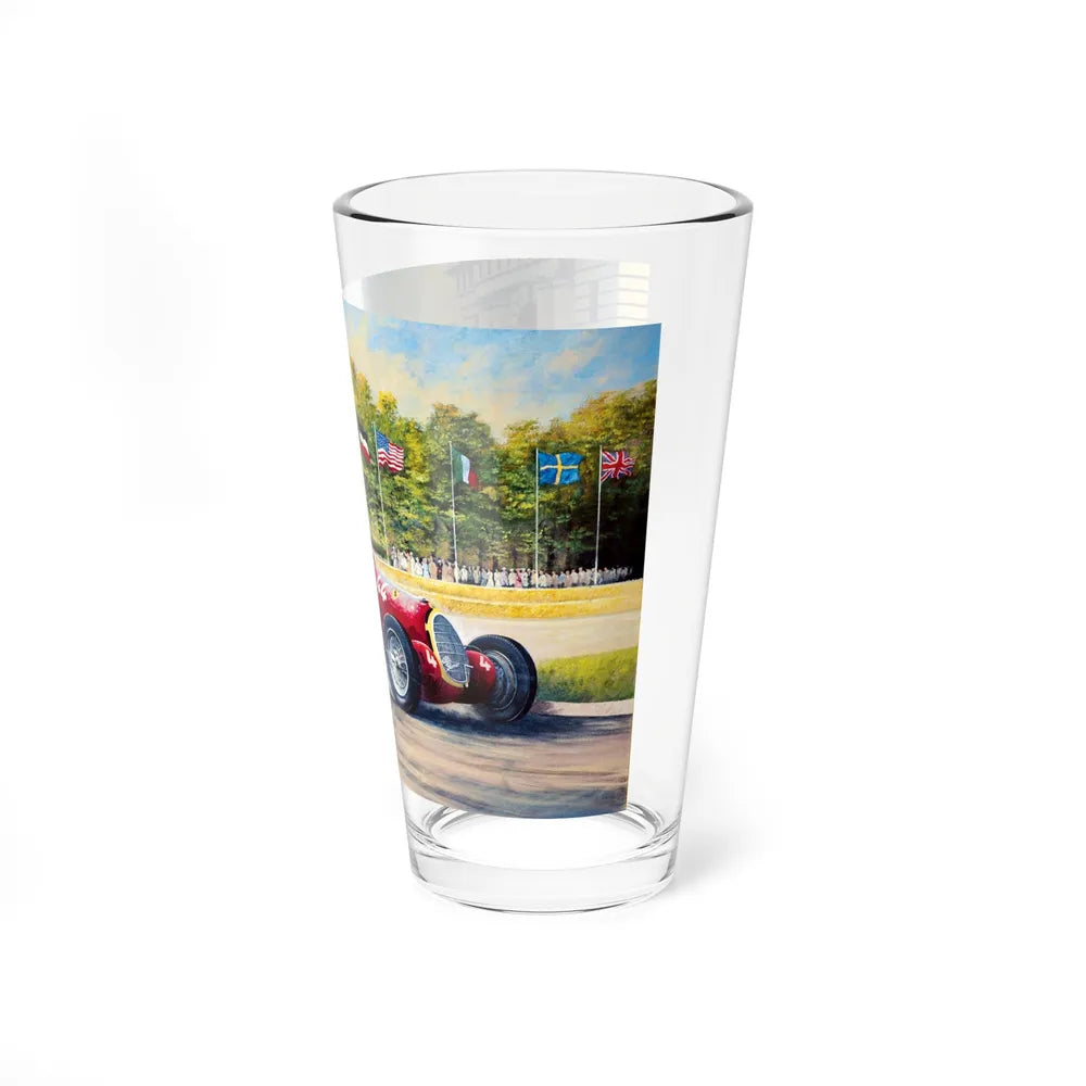 Motorsport Poster 54 - Pint Glass 16oz-Go Mug Yourself