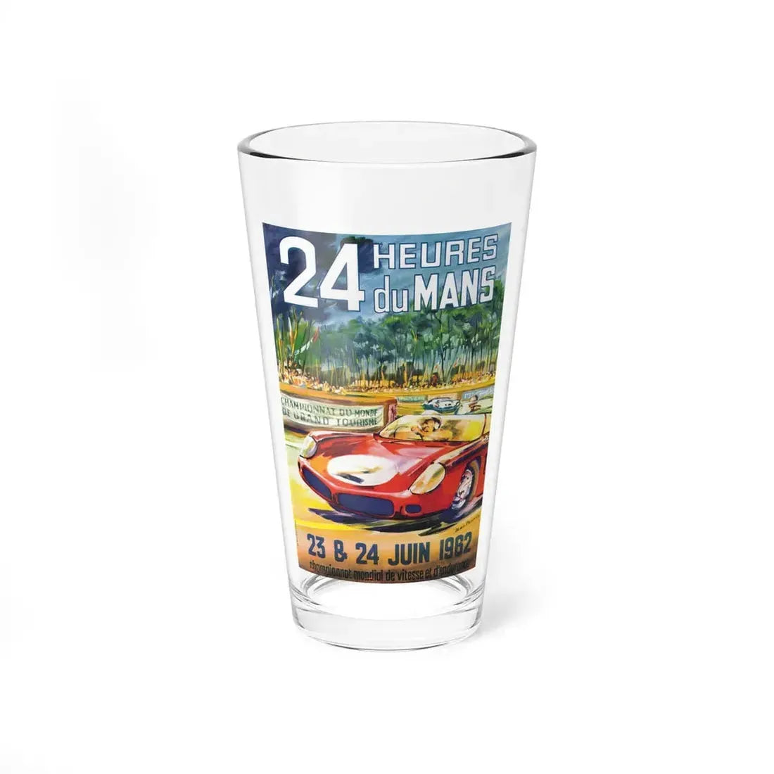 Motorsport Poster 55 - Pint Glass 16oz - Go Mug Yourself