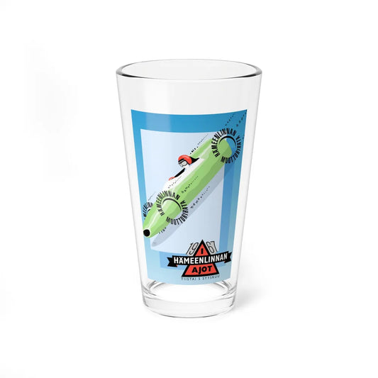 Motorsport Poster 56 - Pint Glass 16oz-16oz-Go Mug Yourself