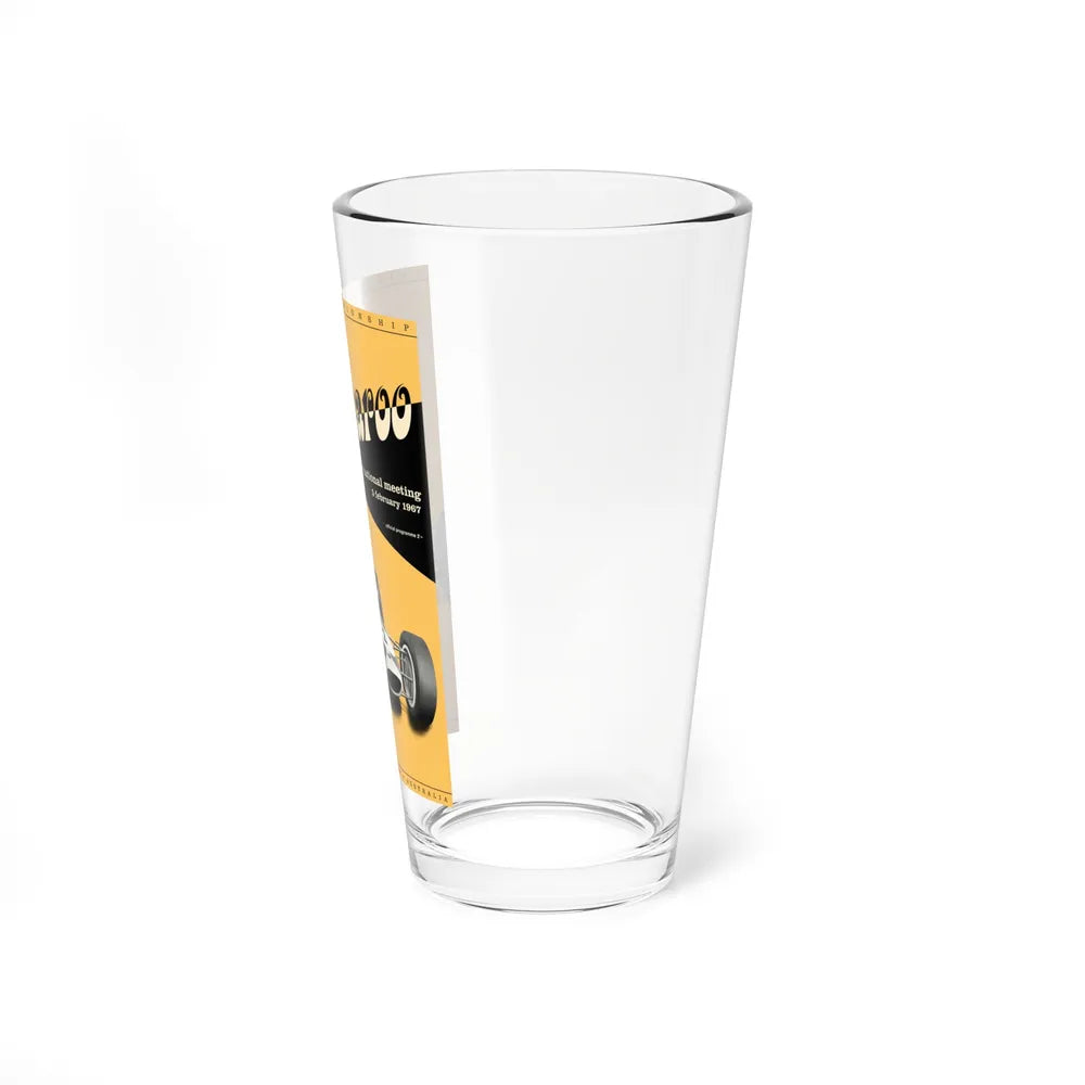 Motorsport Poster 57 - Pint Glass 16oz-Go Mug Yourself