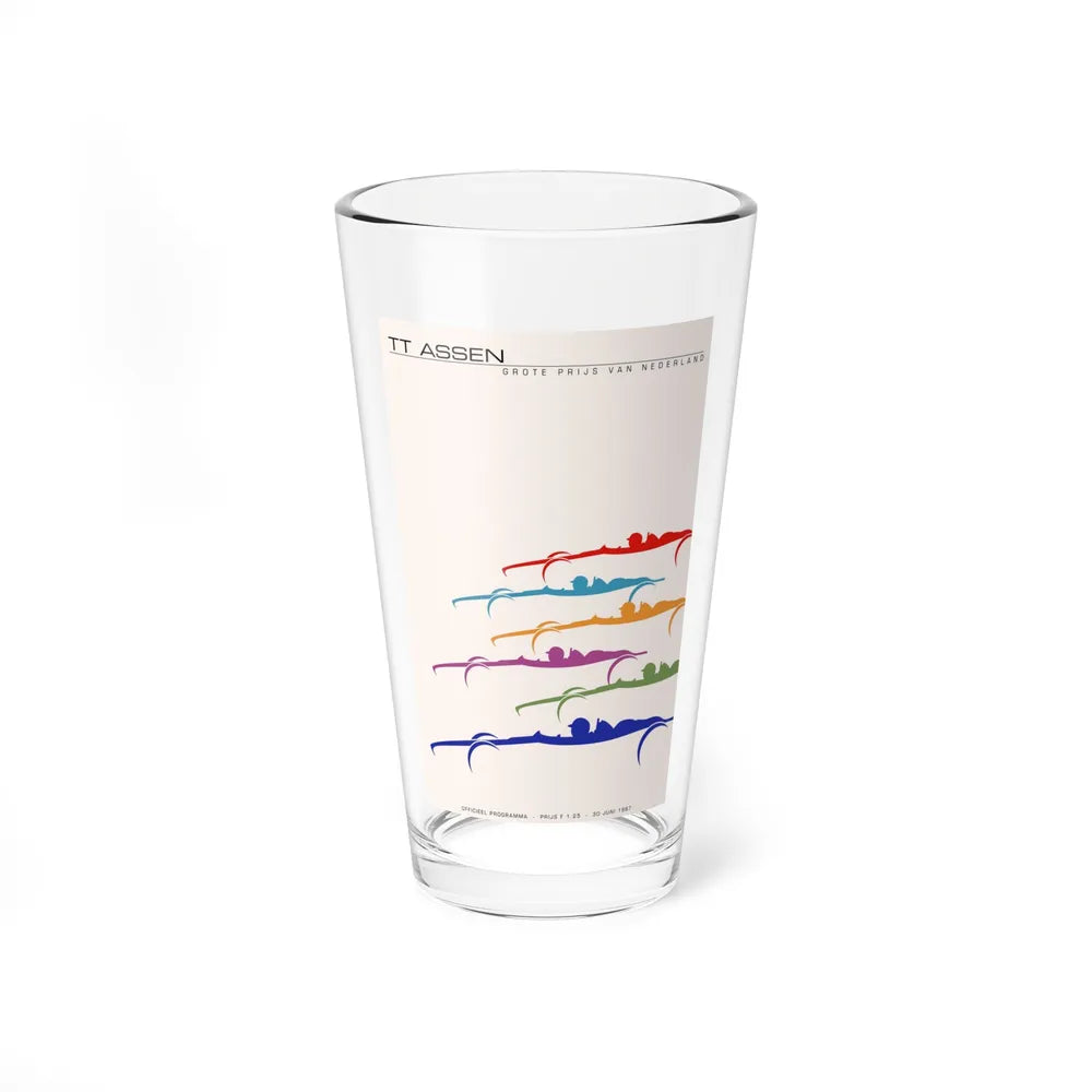 Motorsport Poster 60 - Pint Glass 16oz-16oz-Go Mug Yourself