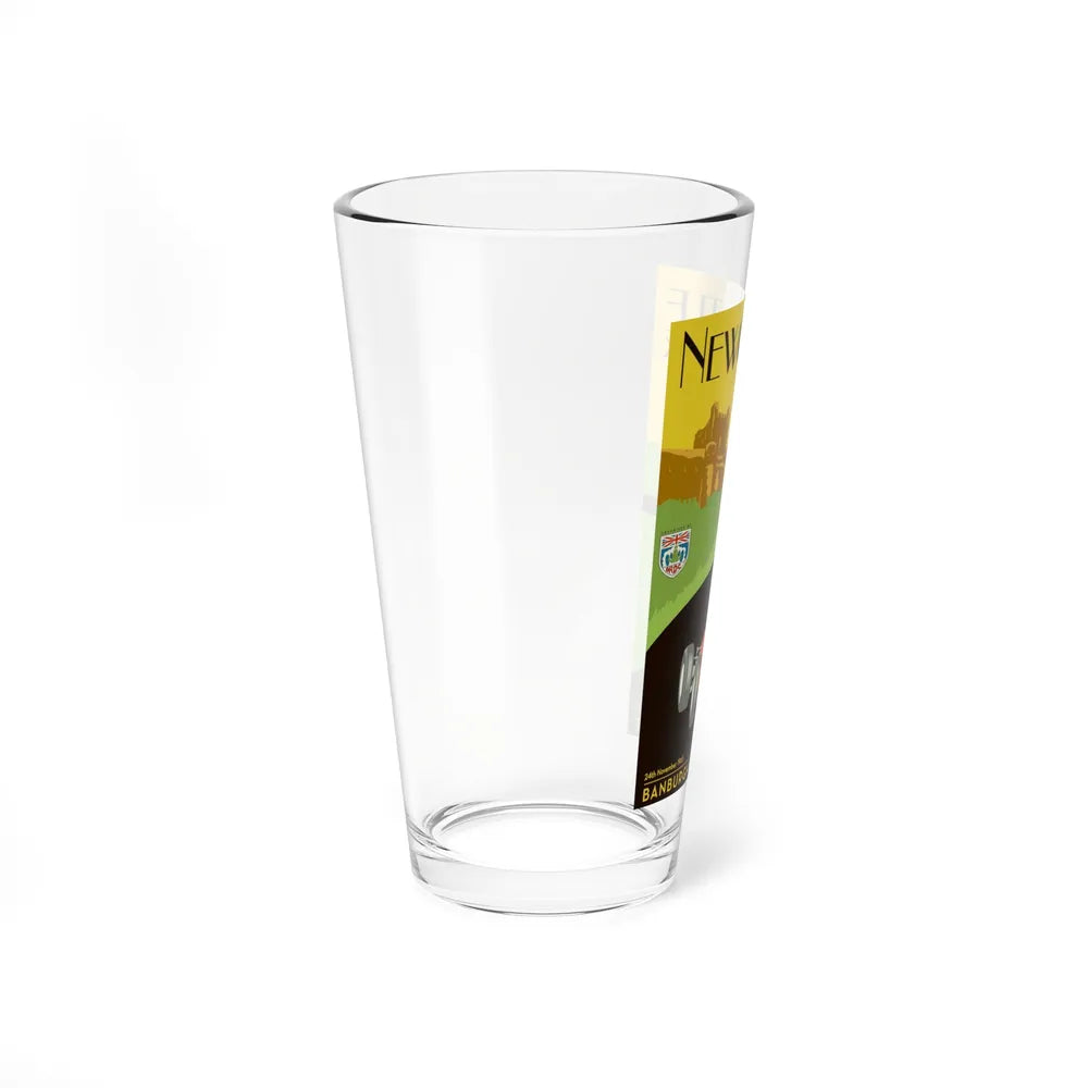 Motorsport Poster 62 - Pint Glass 16oz-Go Mug Yourself