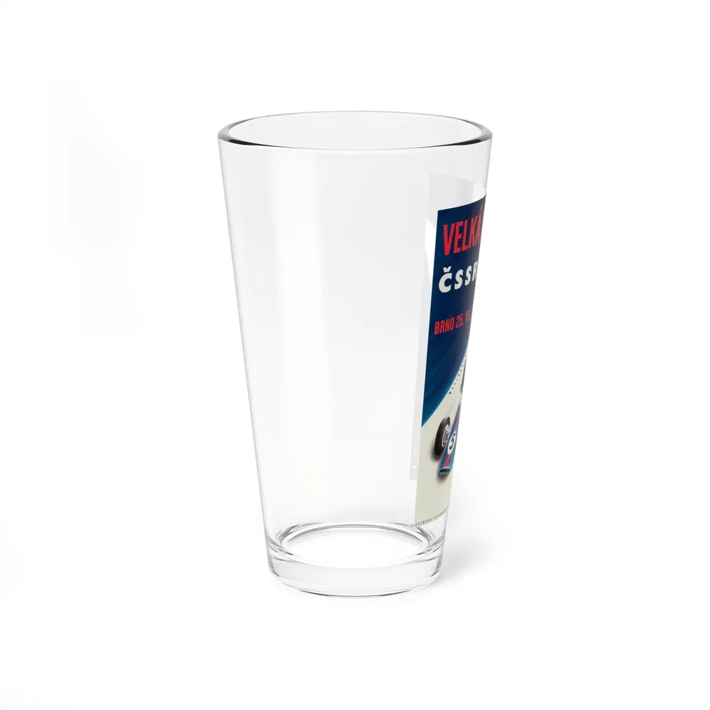 Motorsport Poster 66 - Pint Glass 16oz-Go Mug Yourself