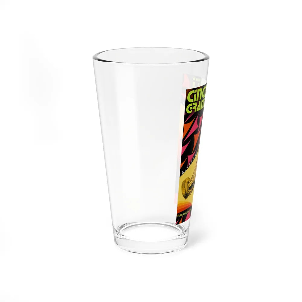 Motorsport Poster 76 - Pint Glass 16oz-Go Mug Yourself