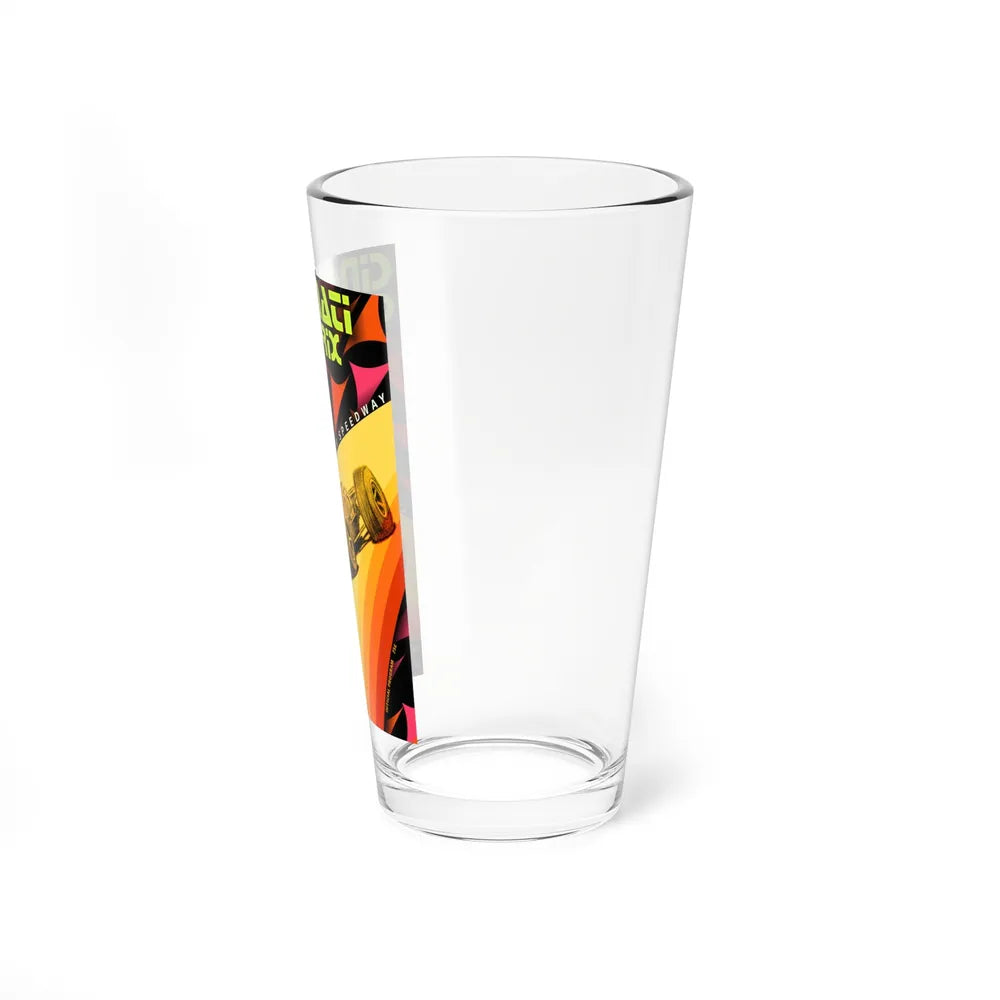 Motorsport Poster 76 - Pint Glass 16oz-Go Mug Yourself