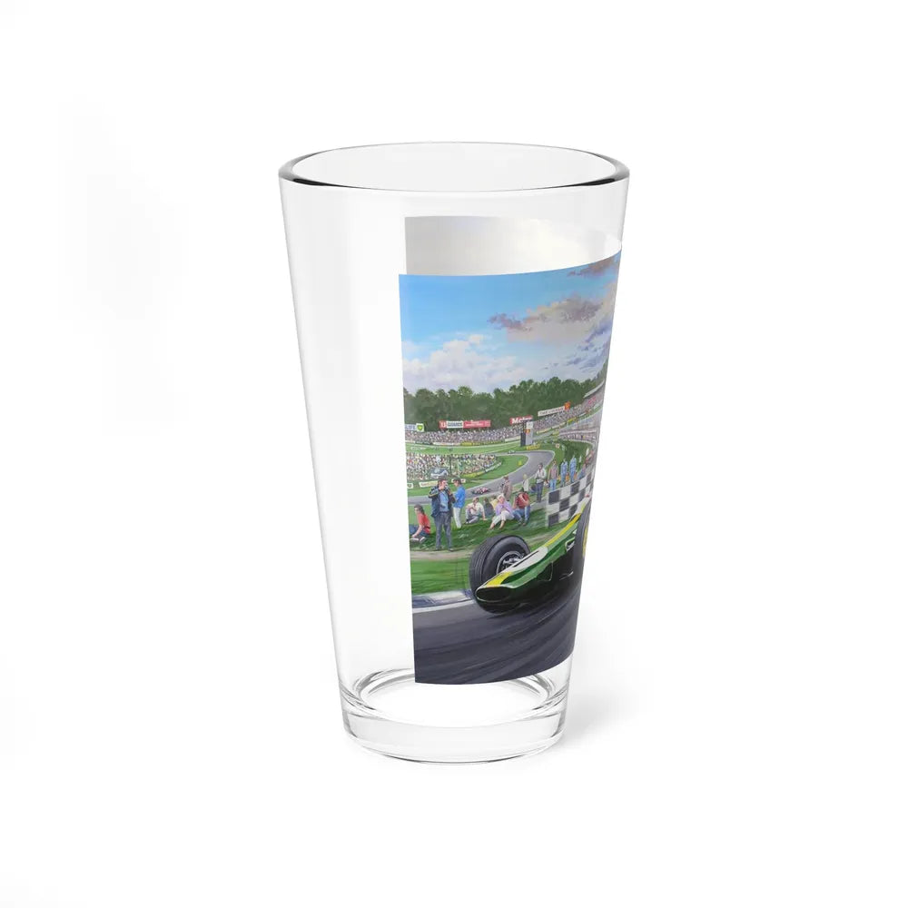 Motorsport Poster 77 - Pint Glass 16oz-Go Mug Yourself