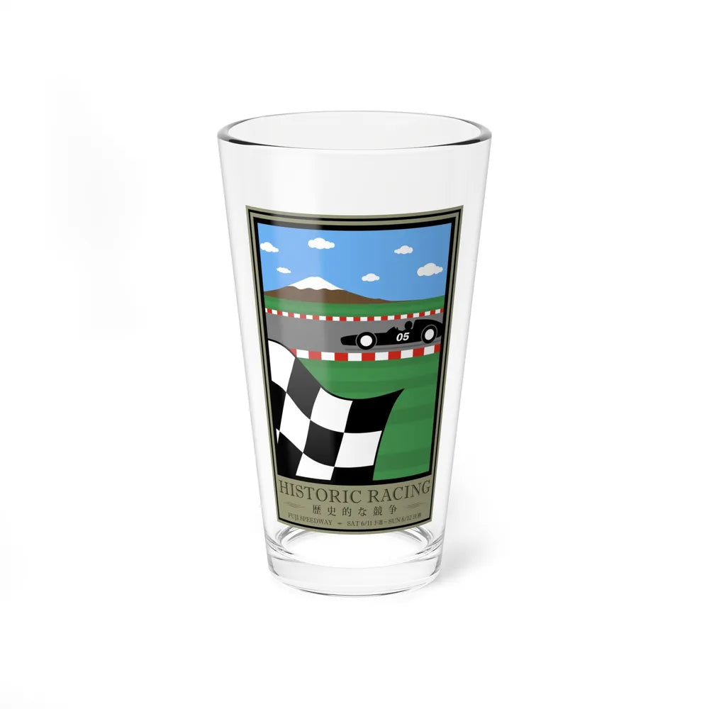 Motorsport Poster 84 - Pint Glass 16oz-16oz-Go Mug Yourself